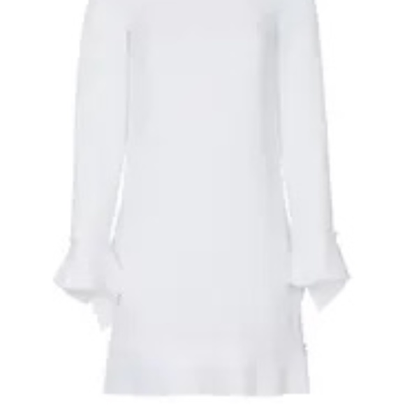 Victoria Beckham Rent the Runway White pleated detail shift dress sz 2 $525 - Picture 4 of 4